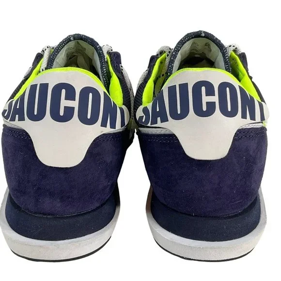 Saucony Shoes Mens Sz 8.5 Womens Sz 10 Purple White Jazz DST Running Worn Once